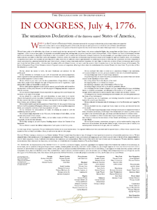 The Declaration of Independence