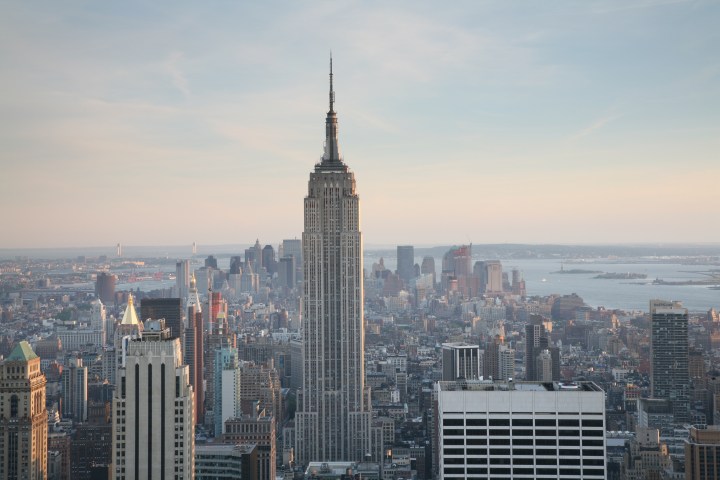 The Empire State Building and Manhattan