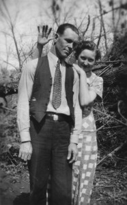 Revelee and Cecil Hibdon's first date, 1936.