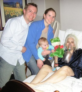 With Dustin's Aunt Linda